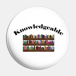 Knowledgeable Bookshelf Pin