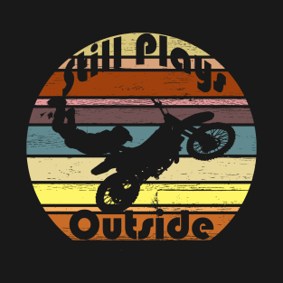 Motocross Dirt Bike Motorbike Retro T-Shirt