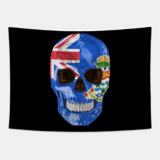 Cayman Islands Flag Skull - Gift for Caymanian With Roots From Cayman Islands Tapestry