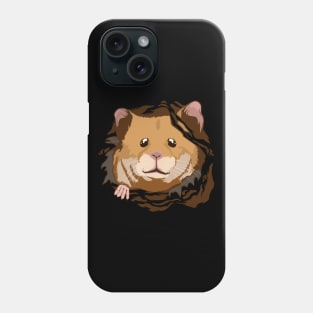 Dwarf Hamster Torn Clothes Ripped Ragged Hammy Phone Case