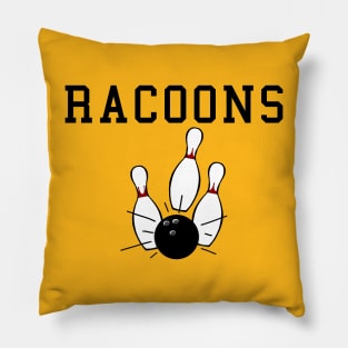 Raccoon Lodge Bowling Team Pillow