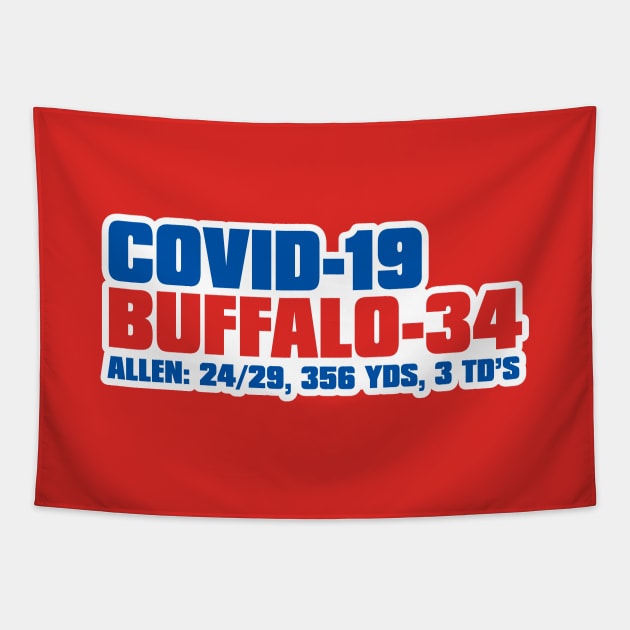 Buffalo Beats COVID! Tapestry by Carl Cordes
