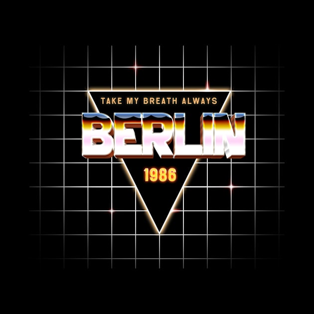 1986 Berlin - triangle grid retro style by goksisis