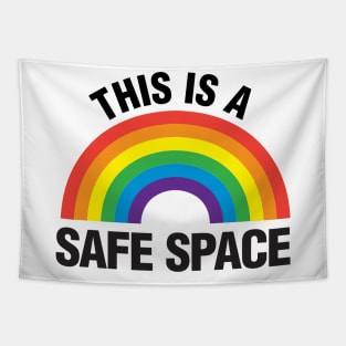 This is a Safe Space design Tapestry