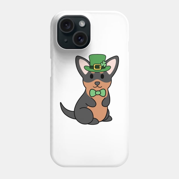 St Patrick Black and Tan Chihuahua Phone Case by BiscuitSnack