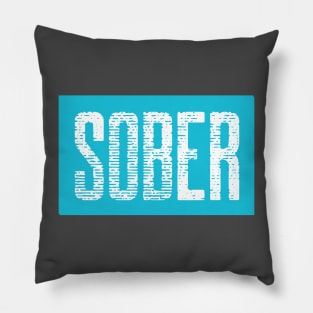 SOBER, Sober faded, Sober Retro Pillow