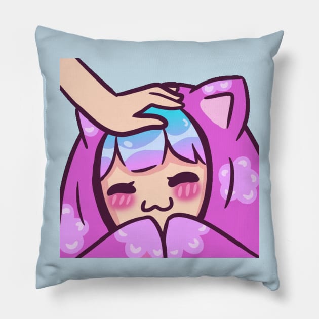 Pet the Streamer - Gruntcooker Pillow by gruntcooker