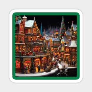 Christmas Village Magnet