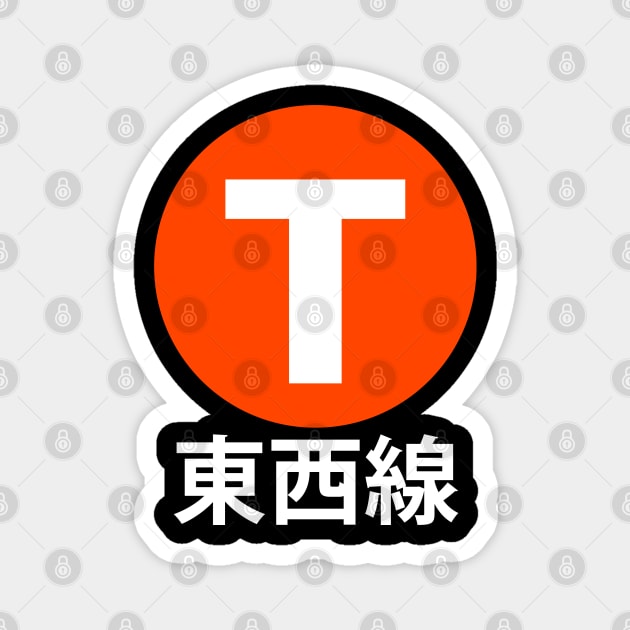 Tozai Line Kyoto Magnet by hanoded