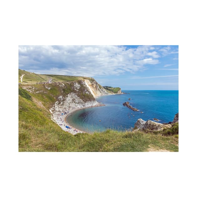 Dorset Man O'War beach view by TDArtShop