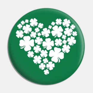 Shamrock Heart - St Patrick Day Pin