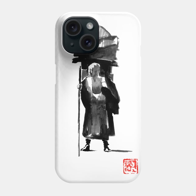 posing monk Phone Case by pechane