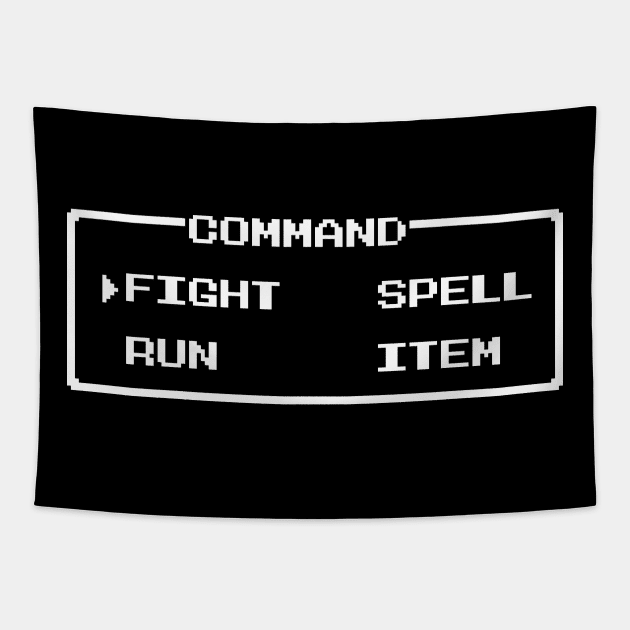 JRPG Battle Command Tapestry by Issho Ni