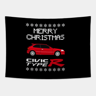 Civic Type R Merry Christmas Edition Tapestry