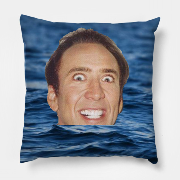 Nicolas Cage Sea - Nicolas Cage - Pillow | TeePublic
