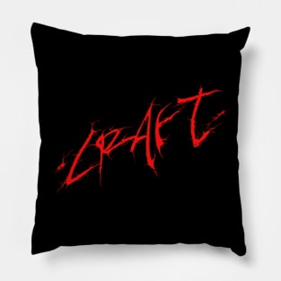 Craft Logo | Black Metal Pillow