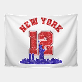 New York Vintage Varsity 12 Tapestry