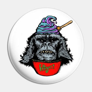 Chilled Monkey Brains Frogurt Indiana Jones Simpsons Mashup Pin