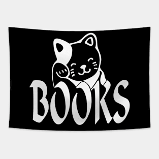 Cats love books too Tapestry