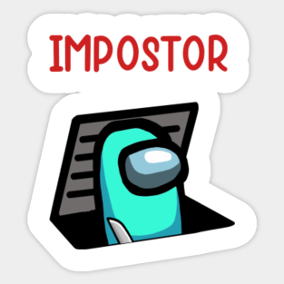 Among Us Impostor Stickers Teepublic