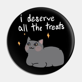 Give Me Treats (white text) Pin