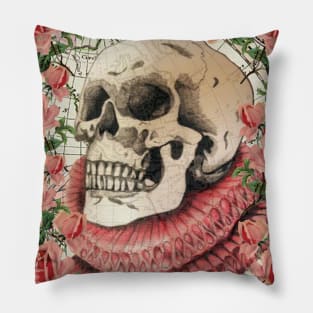 Skull and Roses Pillow