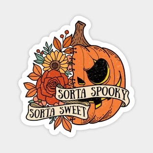 "Sorta Spooky Sorta Sweet" Pumpkin Magnet