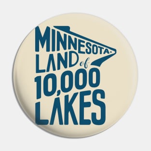 Minnesota Land of 10,000 Lakes Pin