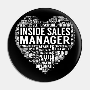 Inside Sales Manager Heart Pin