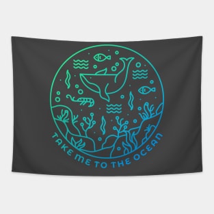 Take Me To The Ocean Tapestry