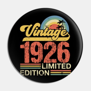 Retro vintage 1926 limited edition Pin