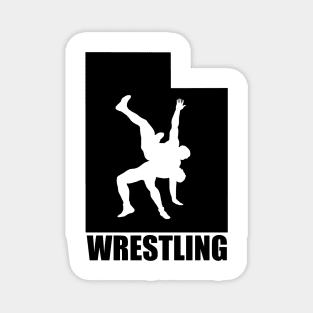 Utah Wrestling (w/ Text) Magnet