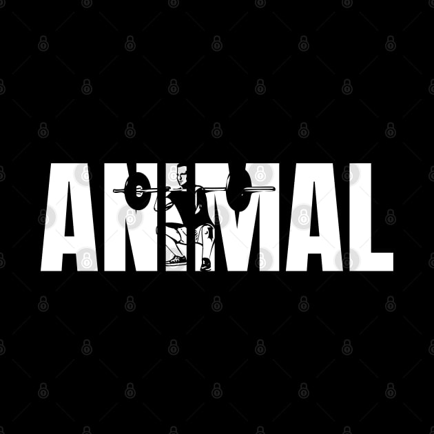 Bodybuilder Squats Animal Weightlifting Lifting by Onceer