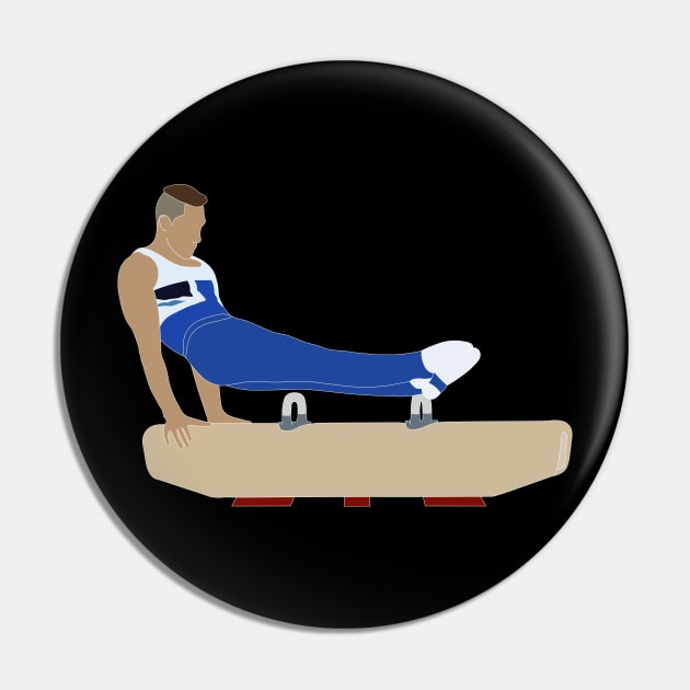 Male Gymnast Pin by sportartbubble