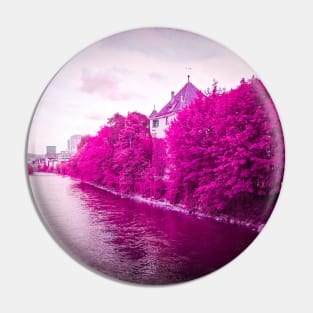 River & Castle pink Pin