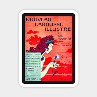 "Nouveau Larousse Illustre" by Eugene Grasset (1900) TECHNICOLOR REMASTERED Magnet