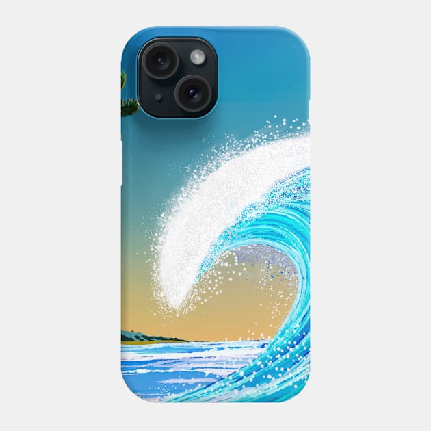 Go With The Waves Phone Case by Artful Vista