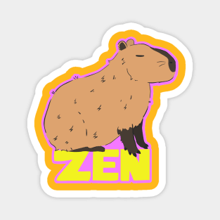 Zen Capybara Magnet