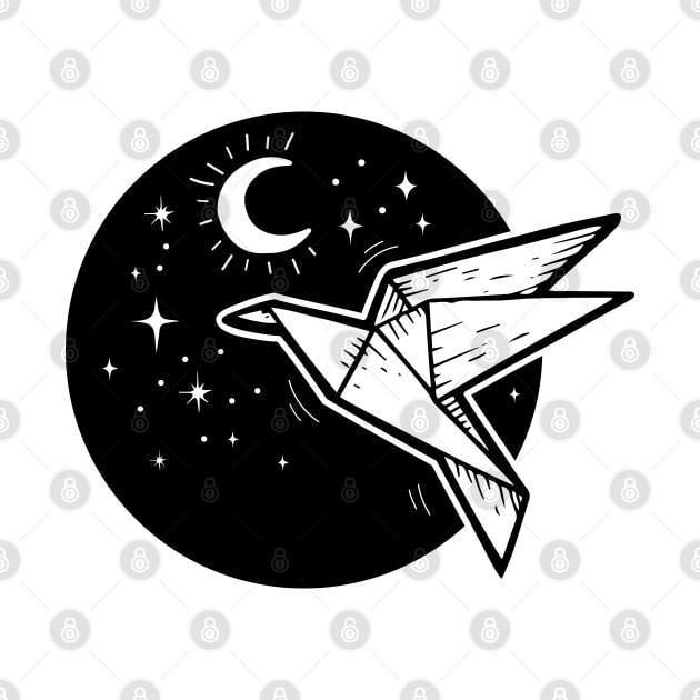Origami night flight by romulofq
