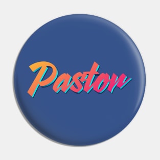 Pastor 80s font Pin