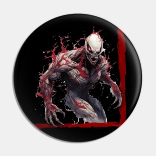 The White Demon Zombie Pin