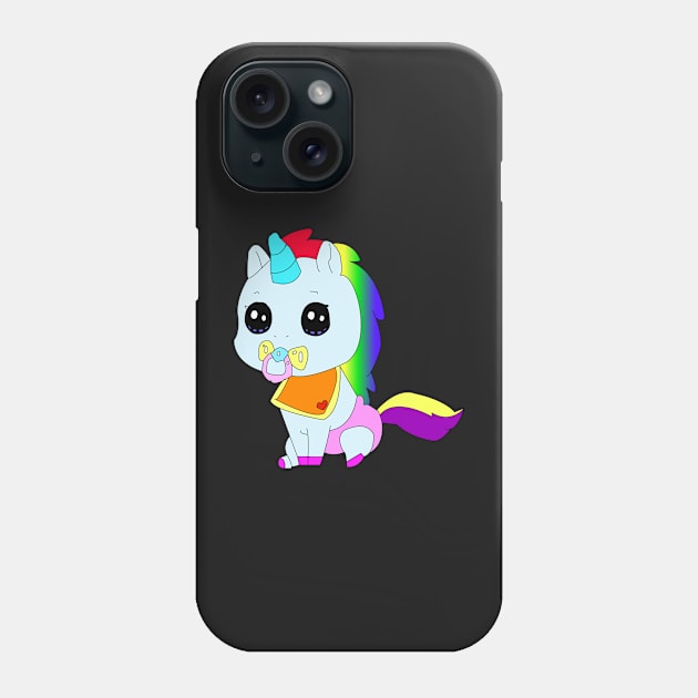 Baby Unicorn Hand Drawn Phone Case by Shadowbyte91