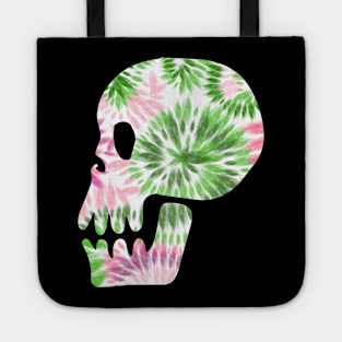 Tie Dye Skull Tote