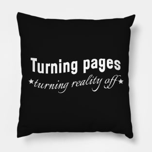 Turning pages turning reality off - Peaceful reading Pillow