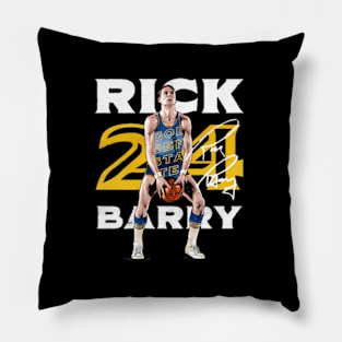 Rick Barry en State Free Throw Pillow