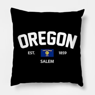 Oregon Collegiate Preppy Pillow