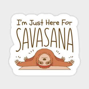 Sloth Savasana Serenity Magnet