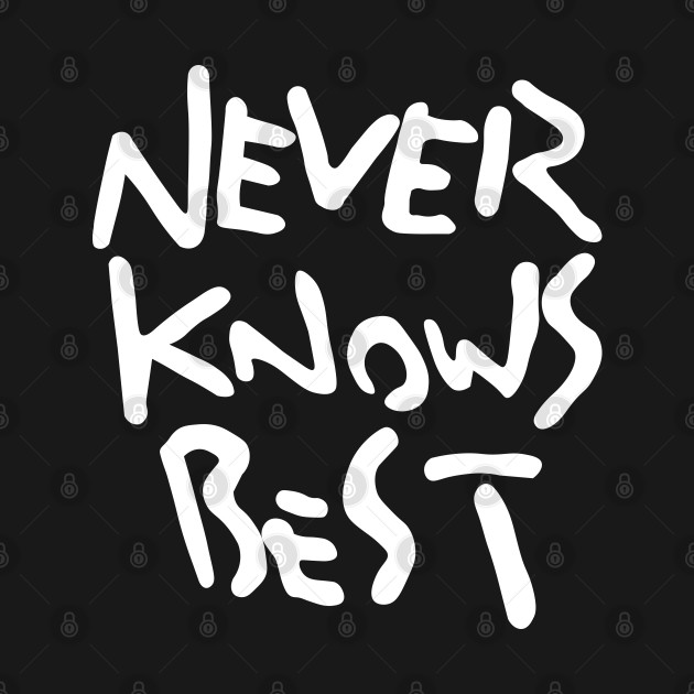 Never knows best / Front and back by hole