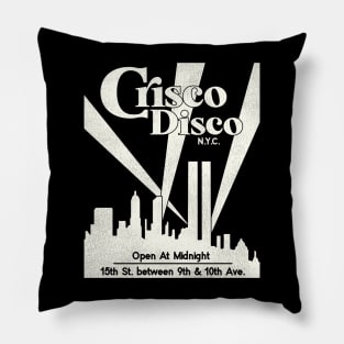 Defunct Crisco Disco 70s 80s Gay Nightclub NYC Pillow