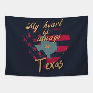 My Heart is always in Texas Tapestry